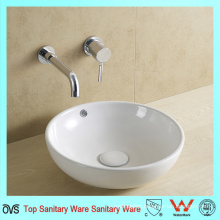 New Design Round White Ceramic Sanitary Ware Bathroom Sink